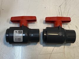 2 Quantity of Spears 1" PVC Threaded Ball Valve 235 PSI 2121-010 (2 Quan... - $44.99
