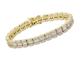 10MM 6 Times Gold Platinum Plated Fully Bling Iced Out - £160.65 GBP