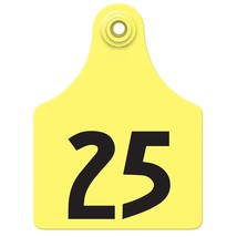Allflex Global Maxi Numbered Tags 1-25 Yellow - £45.35 GBP