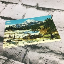 Vintage Postcard Mount Rainies And Lipsoo Lake Washington - £5.47 GBP