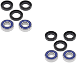 Bronco Front Wheel Bearings &amp; Seals For 89-92 Suzuki LT-160E LT 160E Qua... - £20.70 GBP