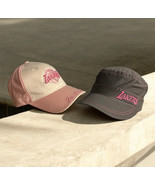 Lot Of 2 LA Los Angeles Lakers Adjustable Hat Pink Gray Women’s Cap Unisex - €40,00 EUR