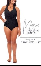 Black Halter One Piece Swimsuit Size M - £19.77 GBP