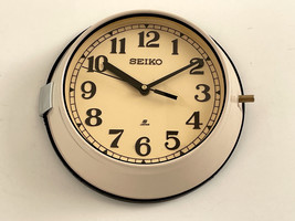 Vintage Maritime Seiko wall clock Nautical Retro Industrial ship clock B... - $135.00