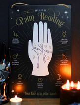 Psychic Fortune Teller Chirology Palmistry Palm Reading Metal Wall Sign ... - £12.57 GBP