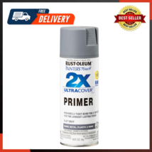 Painter&#39;s Touch 2X Ultra Cover Spray Primer, 12 Oz, Flat Gray - £8.31 GBP