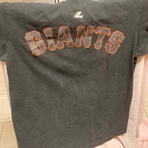 Majestic San Francisco Giants #28 Buster Posey Shirt Size M - £11.82 GBP