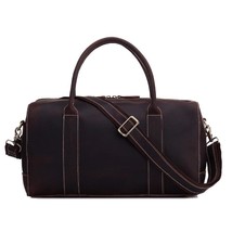 Men&#39;s Genuine Real Cow Leather Portfolio Luggage Bag Travel Shoulder Bags Large  - £168.74 GBP
