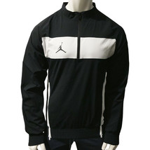 Nwt Nike Msrp $74.99 Jumpman Mens Black Long Sleeve Half Zip Woven Jacket Size S - £35.17 GBP