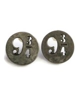 Harry Potter 9 3/4 Platform Silver Tone Stud Earrings - £10.75 GBP
