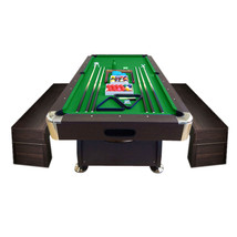 8&#39; Feet Pool Table Snooker Full Set Accessories Vintage Green 8FT with b... - £2,086.73 GBP