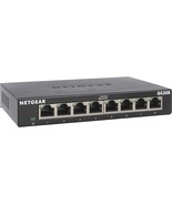 8 Port Gigabit Ethernet Unmanaged Switch GS308 Home Network Hub Office E... - £36.70 GBP