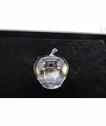Vtg Apple Hand Blown Art Glass Paperweight Clear 3.5” Beautiful Solid Decor - $467.85 MXN