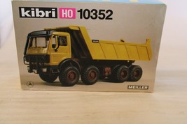 HO Scale Kibri, MB 336K Meiller Dump Truck Kit, #10352, Yellow, BN open box - $50.00