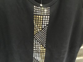 Christine Alexander black shirt tank top FITTED Size Medium 1G0243S - $726.13 MXN