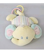 Eden Elephant Plush Rattle Rings Yellow Pastel Baby Toy Stuffed Animal 9... - $32.89 CAD