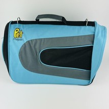 Pet Magasin Collapsible Pet Carrier - Blue, 18” X 11” X 11” Small Dog Or Cat - £13.69 GBP