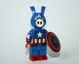 Minifigure Custom Toy Captain Ham-erica Spider-Ham America! - $5.30