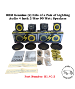 2 sets of Lightning Audio 4 Inch 2-Way 90 Watt Speaker set w Hardware B1... - $124.38 CAD