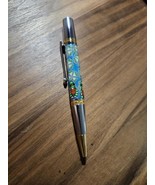 Polymer Clay Gnome Leprechaun Pen with Green Shamrocks, a Blue Backgroun... - $124.99