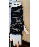 NWT NEW Halloween Costume Adult Black Lace Gloves Fingerless Gothic - $8.41