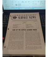 Chevrolet Service News Volume 30 December 1958 #12 - Care Acrylic Lacque... - $6.92