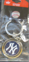 MLB New York Yankees Spinning Logo Key Ring Keychain Aminco International - £11.84 GBP