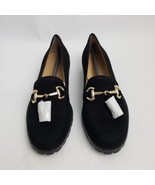 Talbots Shoes Women&#39;s Cassidy Tassel Flats Loafer Black Size 6M New - $74.20