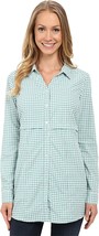 Toad &amp; Co Marvista Tunic Long Sleeve Button Up Shirt - Women&#39;s XS Dark Turquoise - £19.54 GBP