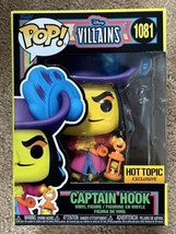 Funko Pop! #1081 Disney Villains Captain Hook Black Light Hot Topic Excl... - $16.33