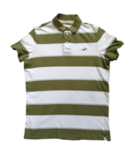 Hollister California Polo Shirt Youth Large Striped Short Sleeve Green I... - $12.48 CAD