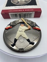 Baseball Heroes Lou Gehrig Hallmark Christmas Ornament 1995 MLB Vintage  - $6.64