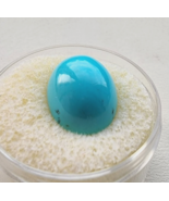 LOOSE  15.9 x 12 mm. OVAL  NATURAL SEEPING BEAUTY CABOCHON TURQUOISE - $523.39 MXN