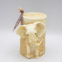 Animal Spirits Elephant Pillar Candle Sculpted Wax Animal LAVA Enterprises - £22.58 GBP
