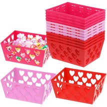 12 Pcs Pink And Red Valentine&#39;S Day Baskets, 5.51&quot;X 4.33&quot;X 2.44&quot; Small H... - $39.99