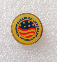 Disabled Veterans National Foundation Round Hat Lapel Pin 5/8&quot; Military ... - $8.86