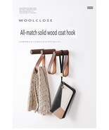 Black walnut/beech belt hooks, a pack of three - $36.18 CAD