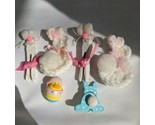 Handmade Handcrafted Handknit Easter Bunny Rabbit Duck Spring Pastel Pins - $17.81
