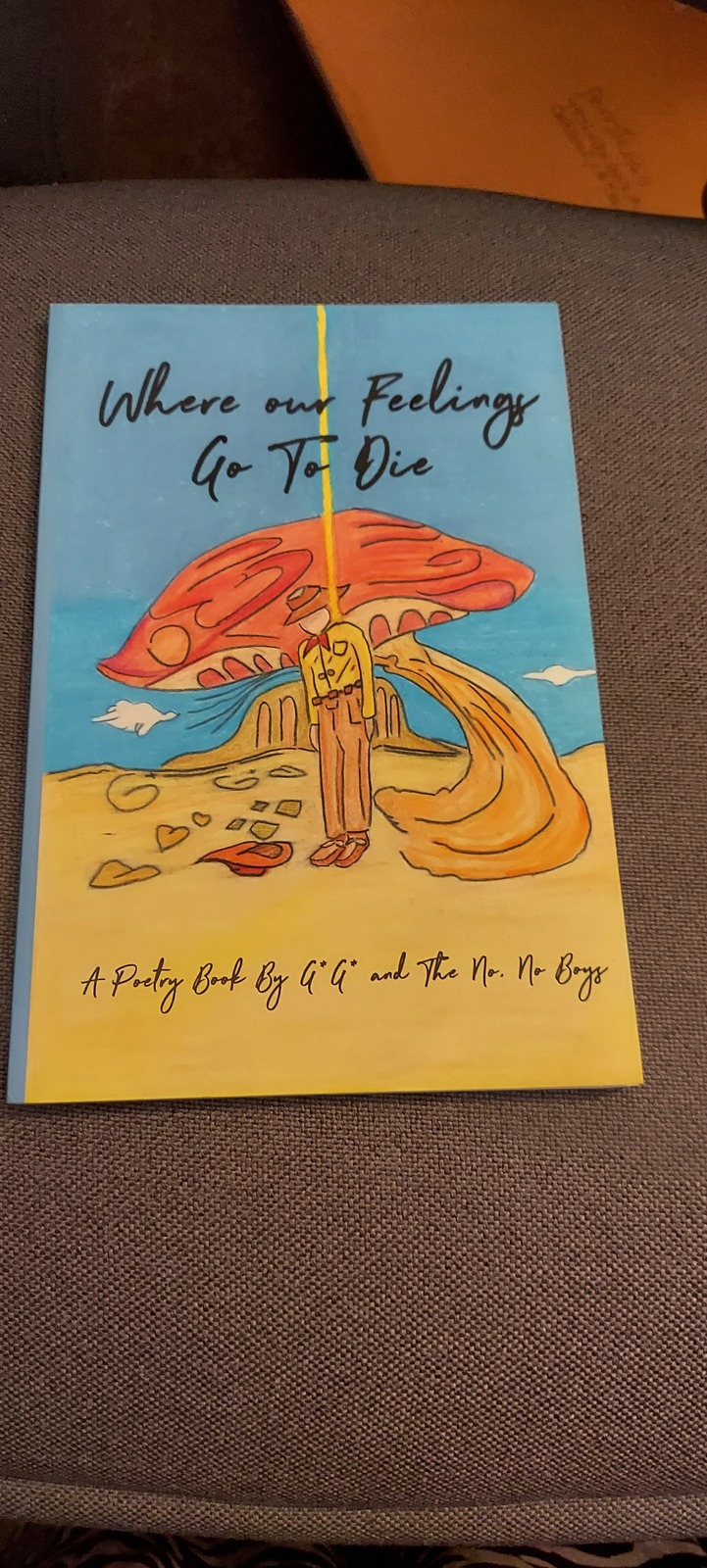 Where Our Feelings Go To Die, A poetry book by A* A* and the No, No Boys - $10.00