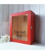 Valentine Day Shadow Box BRIGHT RED Glass door 8&quot; x 10&quot; x 4&quot; INSIDE DIME... - $61.30