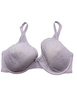 Thirdlove Everyday Lace Plunge Bra 34E Light Purple Nylon Spandex - $31.84 CAD