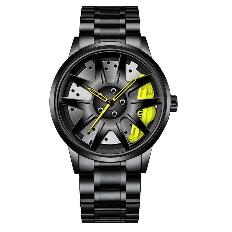  Automatic Electroplated Car Steering Wheel Non-Mechanical Sports Watch #9 - €13,88 EUR