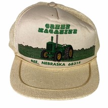 Vintage Mohr&#39;s Green Bee Snapback Nebraska Farmer One Size - £7.03 GBP