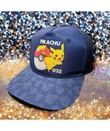 Pikachu 025 Hat Cap Snapback Adjustable Blue Nintendo Mens - $190.49 MXN