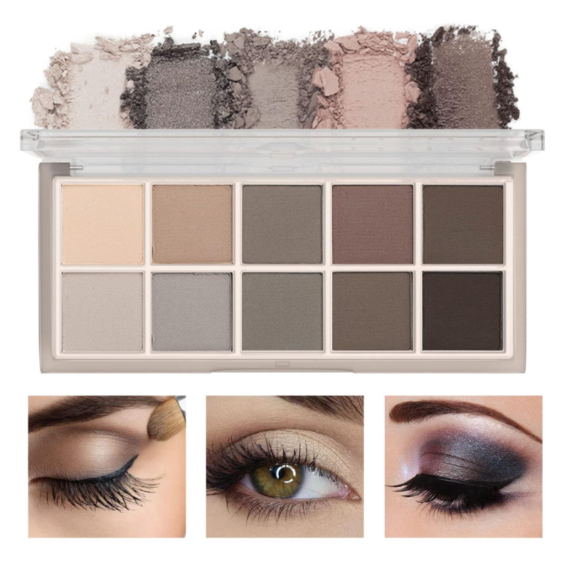 10 Colors Eyeshadow Palette-Matte Naked High Pigmented Eye Shadow,Naturing-Looki - $12.72