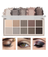 10 Colors Eyeshadow Palette-Matte Naked High Pigmented Eye Shadow,Naturi... - £10.01 GBP