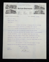 Antique 1909 BUTLER BROTHERS Merchandisers Letterhead ~ Chicago, IL - £21.08 GBP