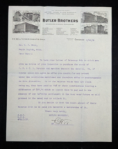 Antique 1909 BUTLER BROTHERS Merchandisers Letterhead ~ Chicago, IL - £20.25 GBP