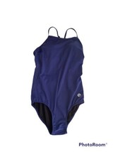 BALEAF Size 34 Small Blue One Piece Swimsuit Athletic Cut Out Back - £11.17 GBP