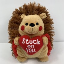 Valentine Stuck On You American Greetings Hedgehog Or Porcupine Plush Toy 8” - £11.72 GBP